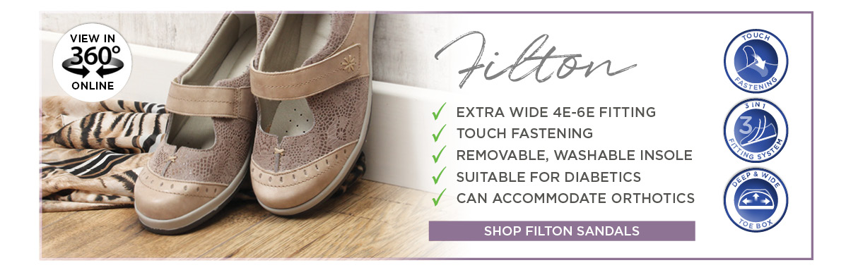 Filton Ladies Extra Wide Shoes